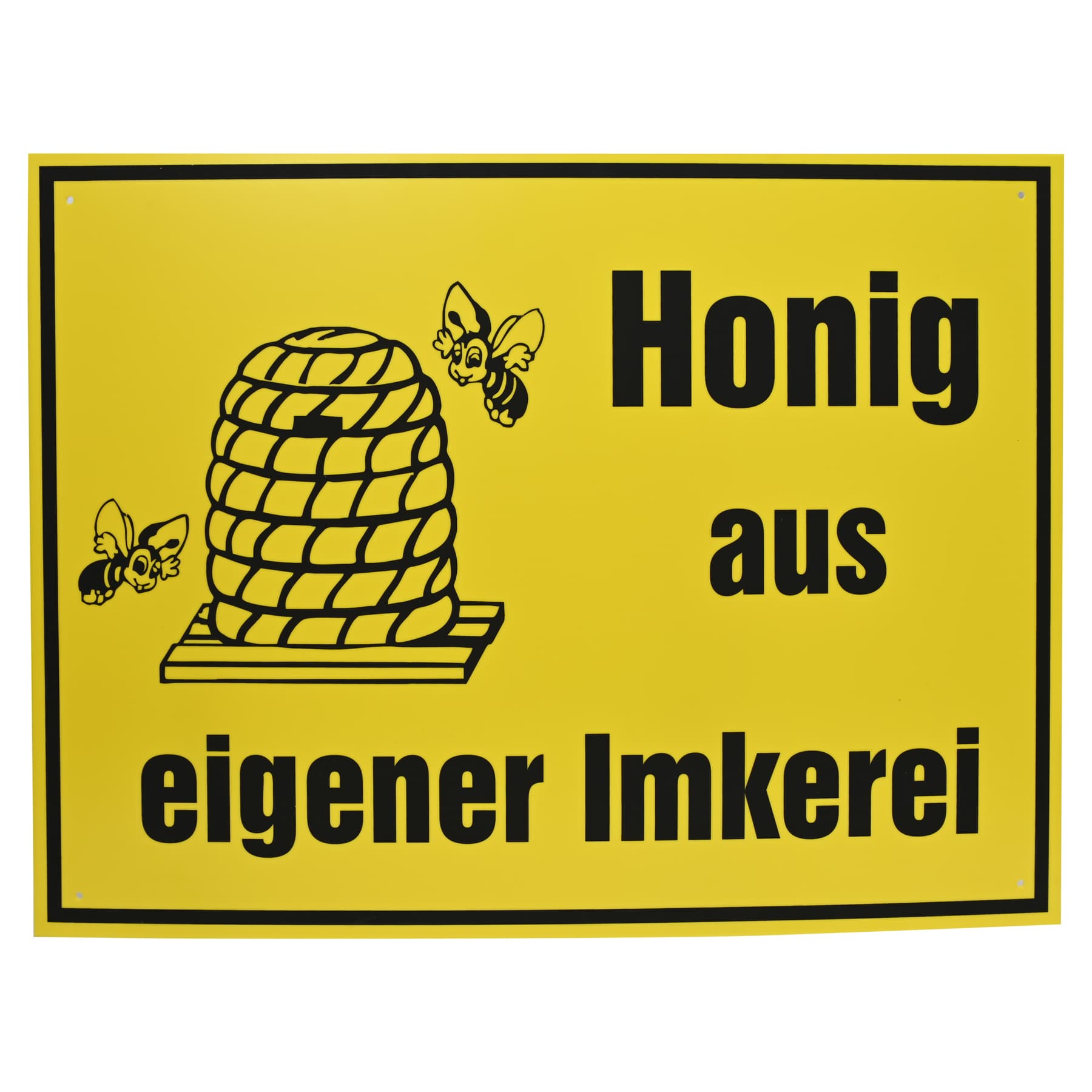 Werbeschild "Honig  aus eigener Imkerei", sehr gross, 70 x 50 cm