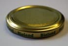 Twist Off Deckel Metall 82 mm gold mit Biolandaufdruck (nur noch Restmenge verfügbardarf, nicht mehr hergestellt werden)