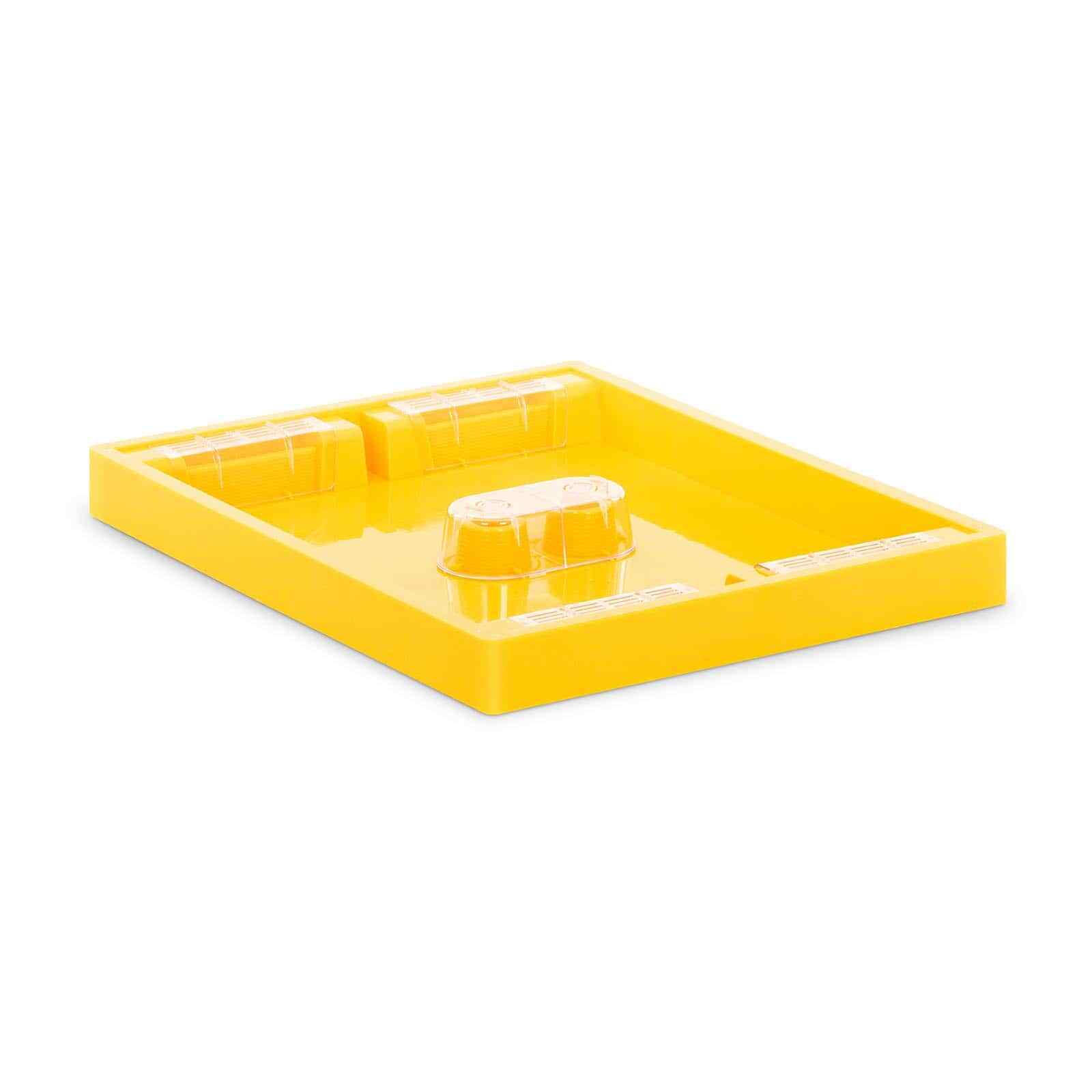 Futtertrog/Futterzarge Langstroth aus Hartplastik mit 6 Aufstiegen, 4,5 L, gelb