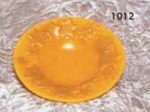 Kerzenform 1012, Zierteller mit Sternenreliefs