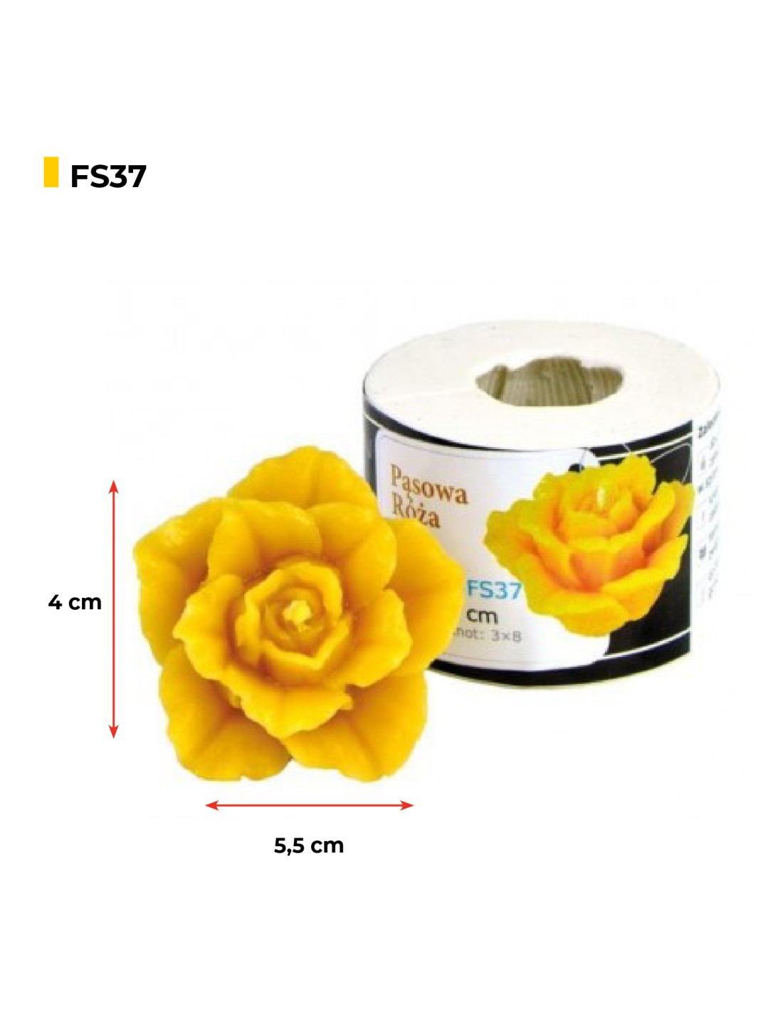 Silikonform Die Rose, klein FS37