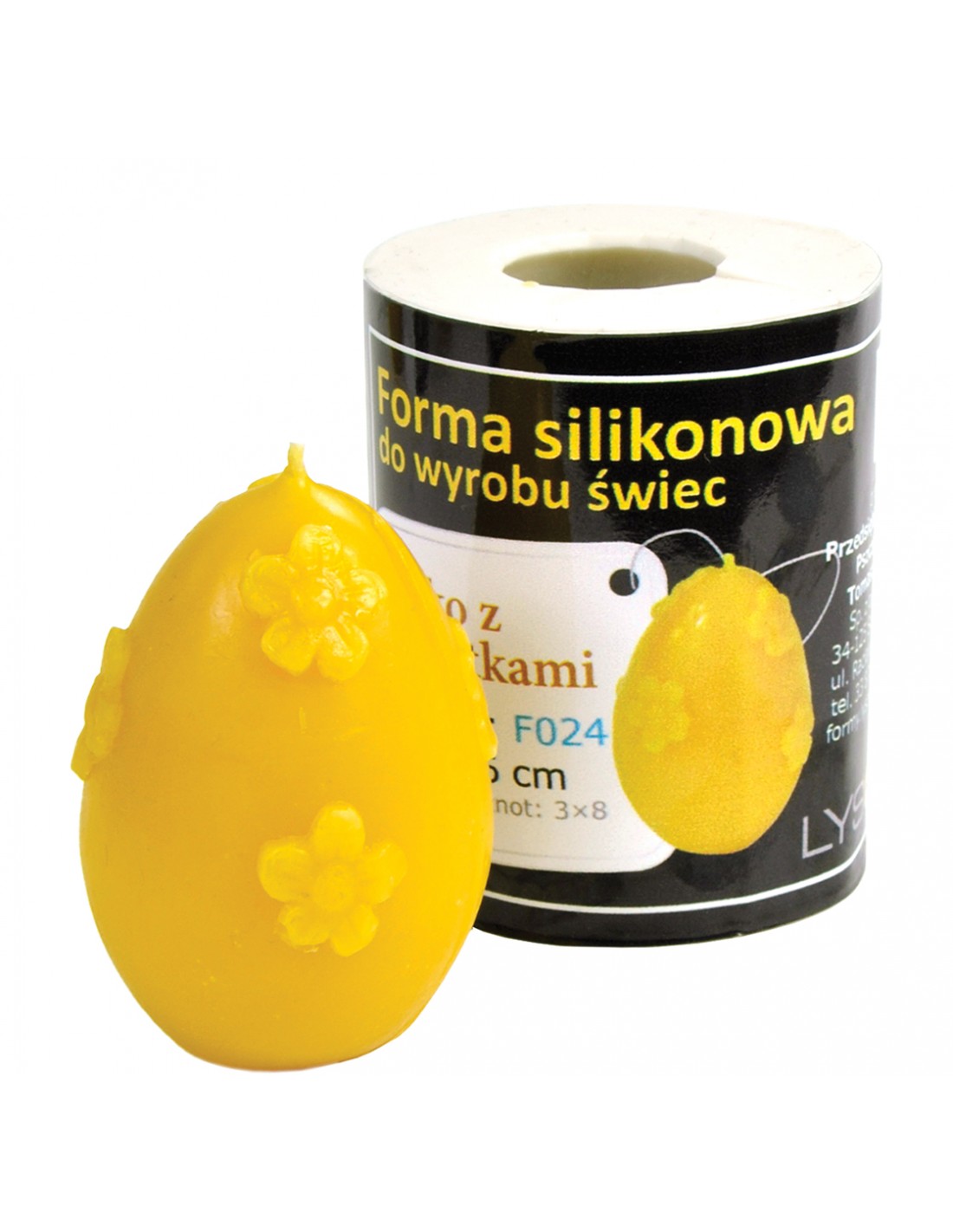 Silikonform Das Osterei mit Blumen F024