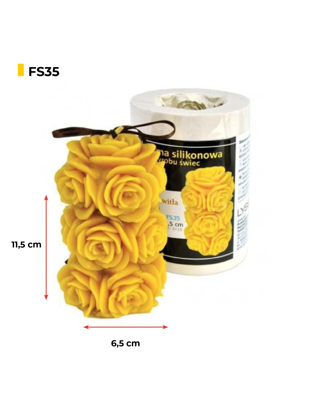 Silikonform Die blühende Rose FS35