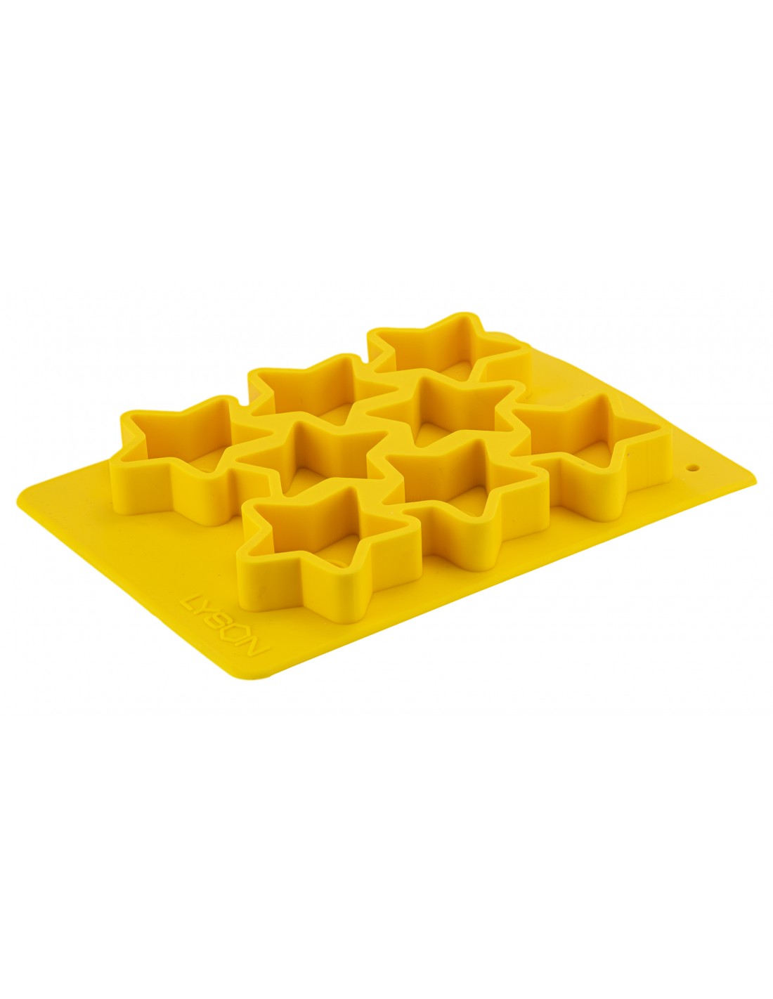 Silikonform für 8 Teelichter - Kerzen Stern FM022