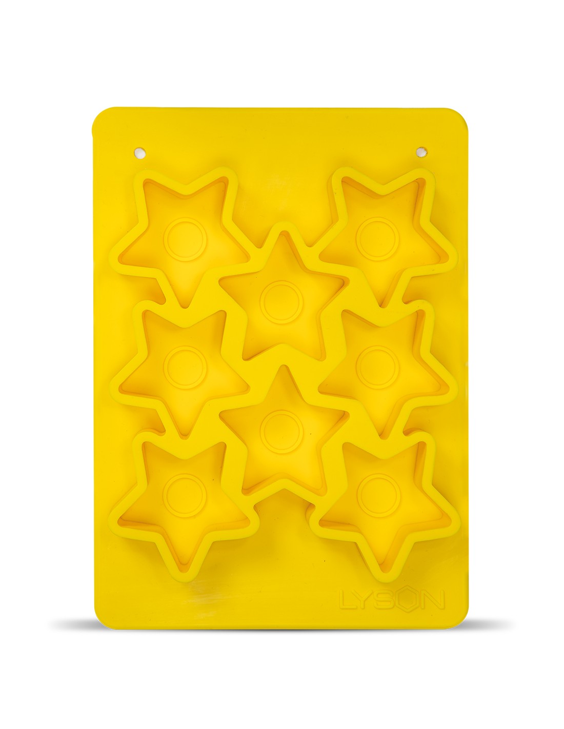 Silikonform für 8 Teelichter - Kerzen Stern FM022