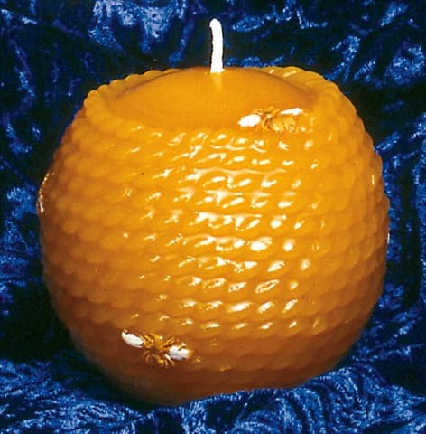 Kerzenform 818 Bienenkorbkerze mit Bienen 7,5 cm