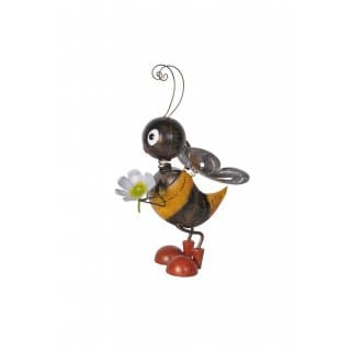 Dekorationsfigur Biene mit Blume, 36x27x23 cm