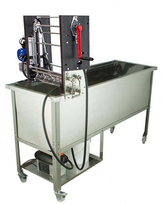 Lyson Entdecklungsmaschine mit manueller Zuführung, wasserdampfbeheizt, 230 V, Classic, W20960 Rähmchen Maß Zander oder DN wählbar