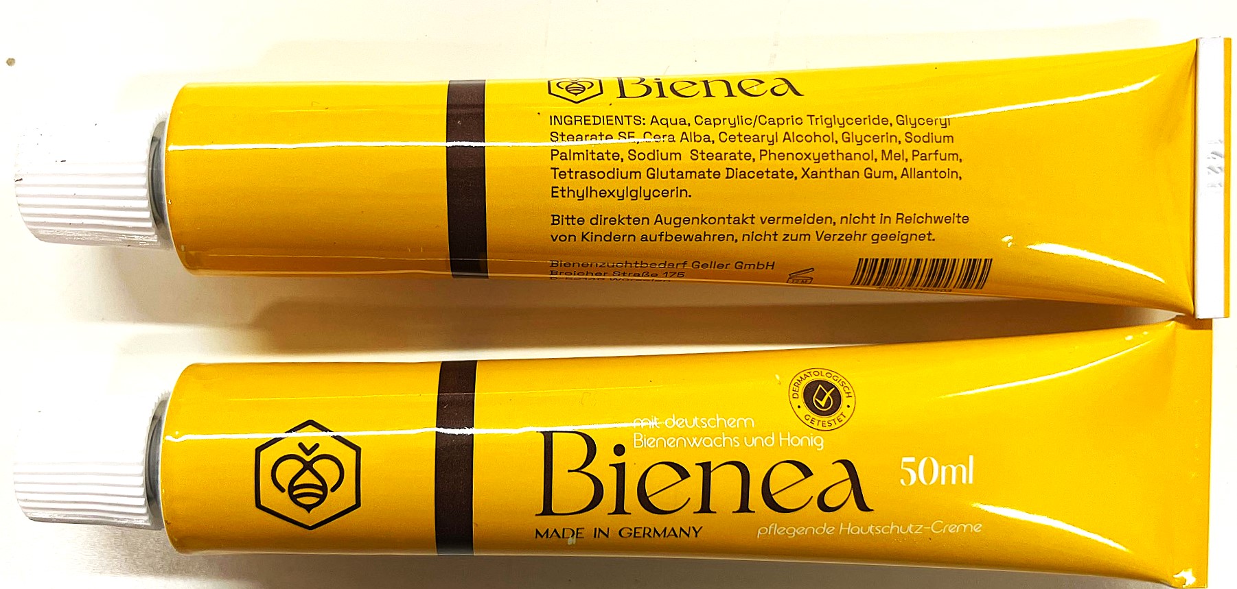 BIENEA  Hautschutzcreme 50 ml, gelbe Tube