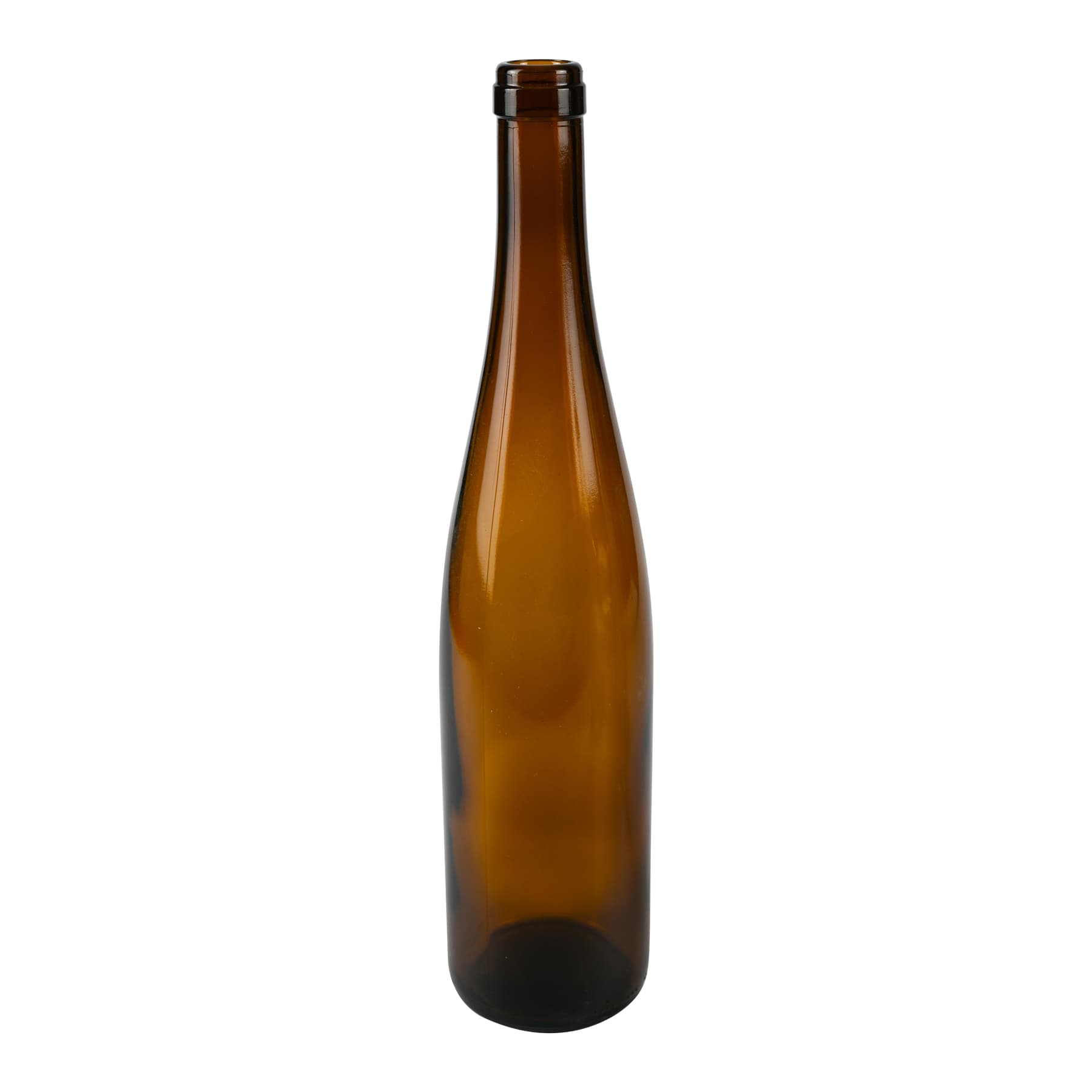 Weinflasche 0,75 l Schlegel 330 mm hoch braun, Mündung f. Kork