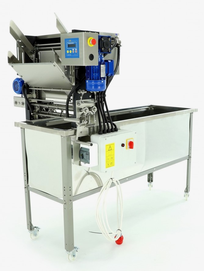 Entdecklungsmaschine Lyson W209600Z Classic mit 150 cm Wanne , 400 Volt, wasserbeheizte Messer  (Rähmchenmaß bitte wählen)