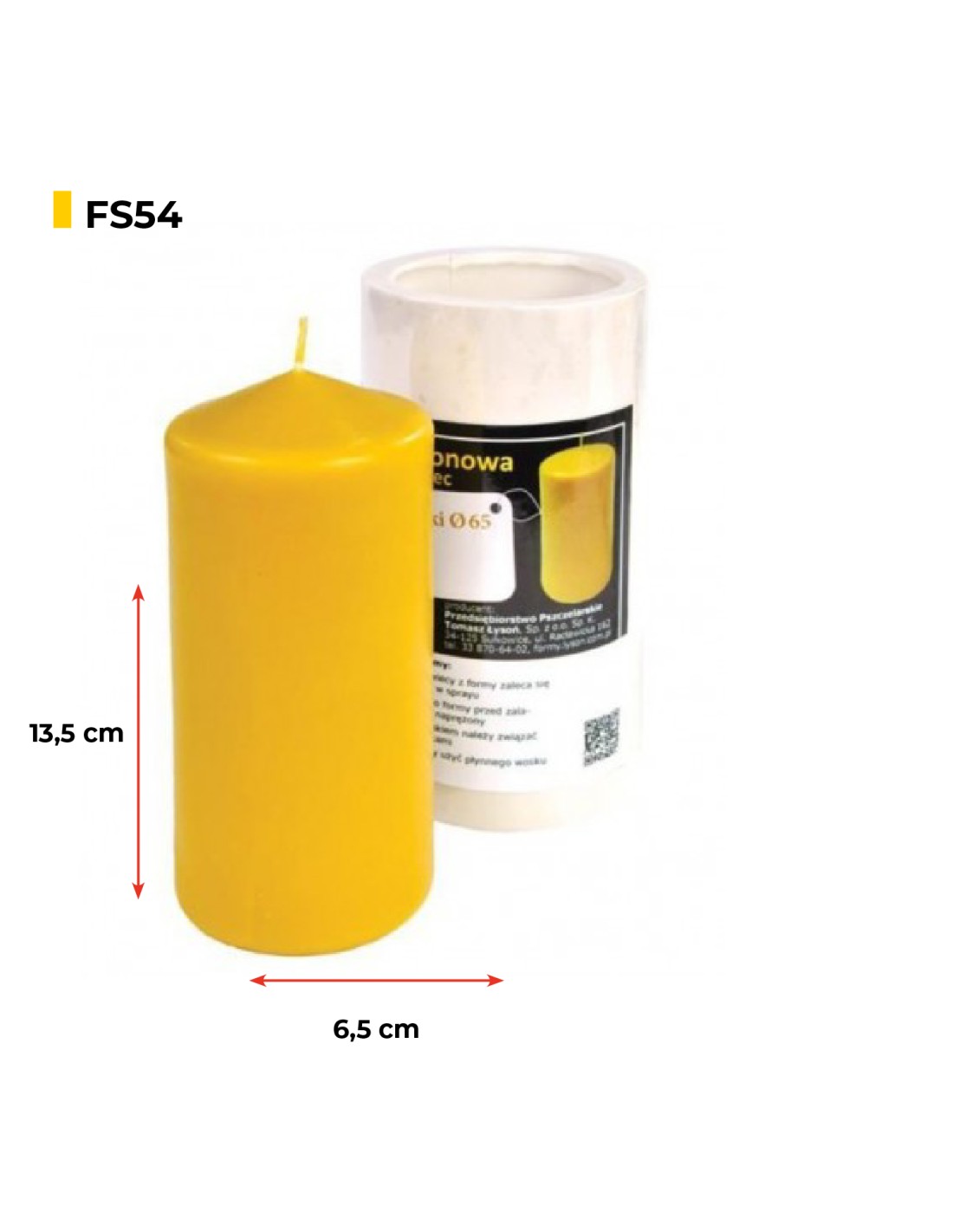 Silikonform Stumpenkerze FS54
