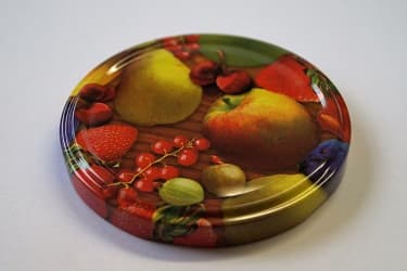 Twist Off Deckel Metall 82 mm Früchte