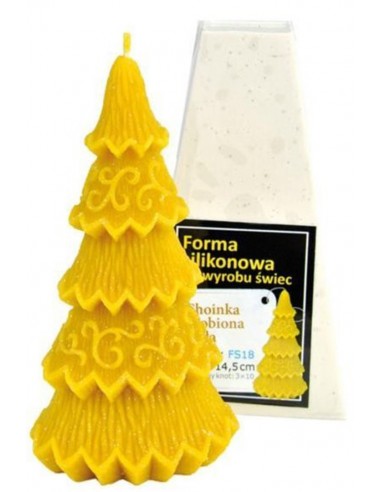 Silikonform - Dekorierter Weihnachtsbaum, klein FS18