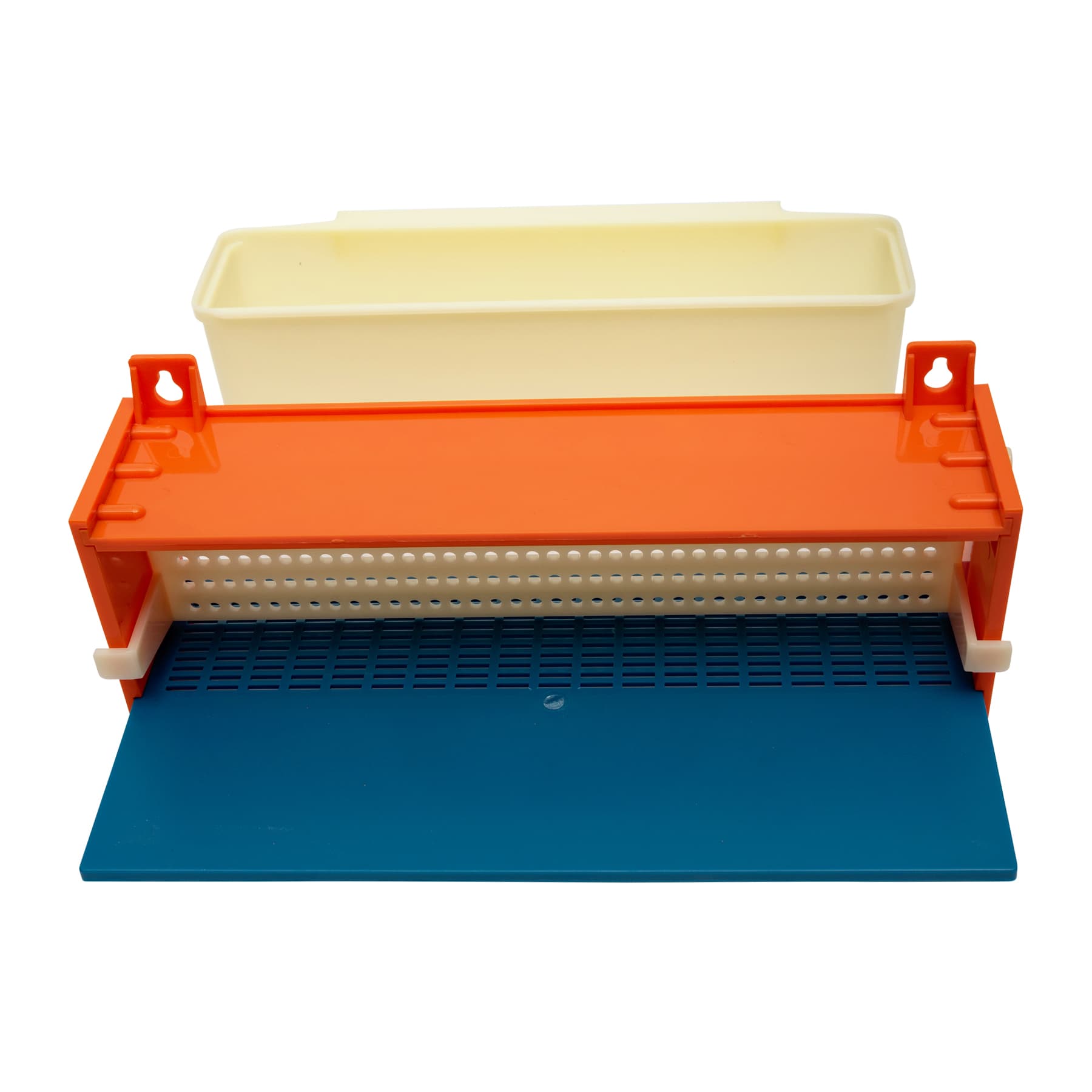 Pollenfalle aus Kunststoff, Farbe: orange blau weiß mit Aufhänger, Breite ca. 30,5 cm