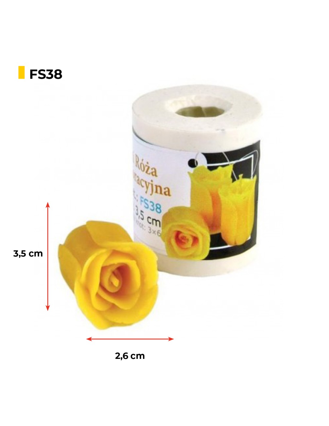 Silikonform Die Mini-Rose, dekorativ  FS38