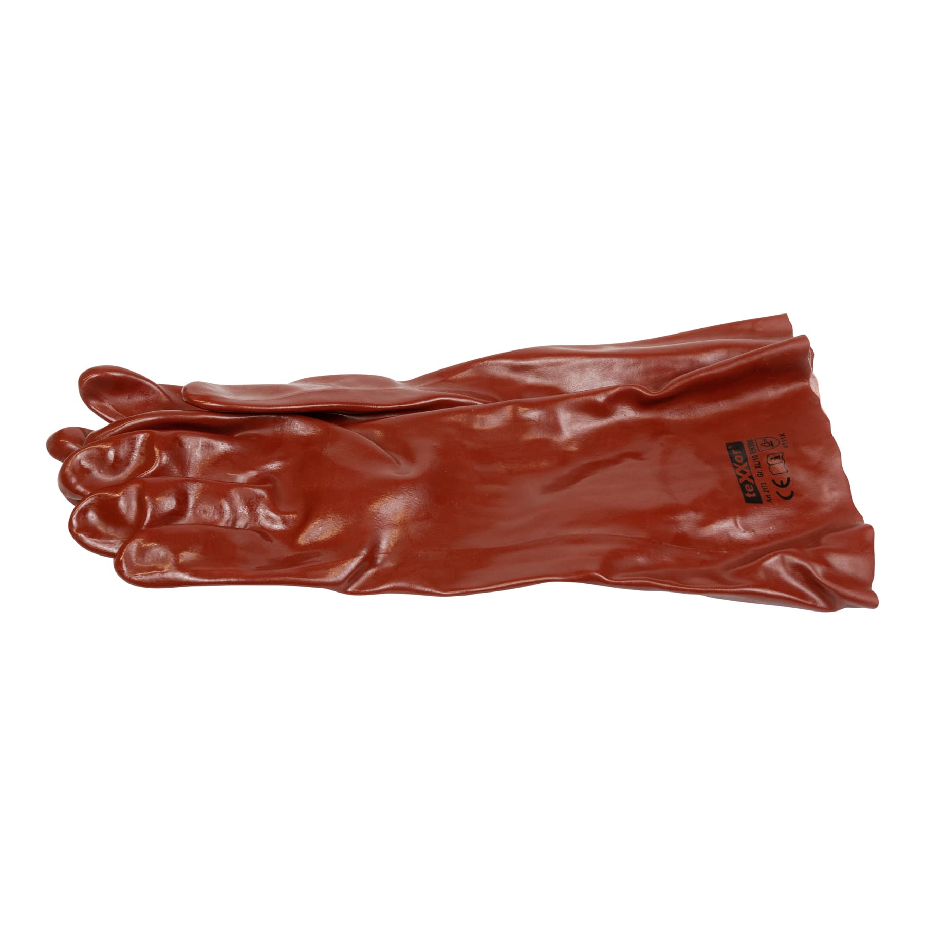 PVC-Handschuhe, rotbraun 45 cm lang 1 Paar Art. 2173