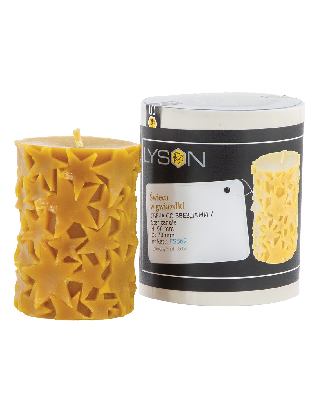 Silikonform – Kerze in Sternen FS562