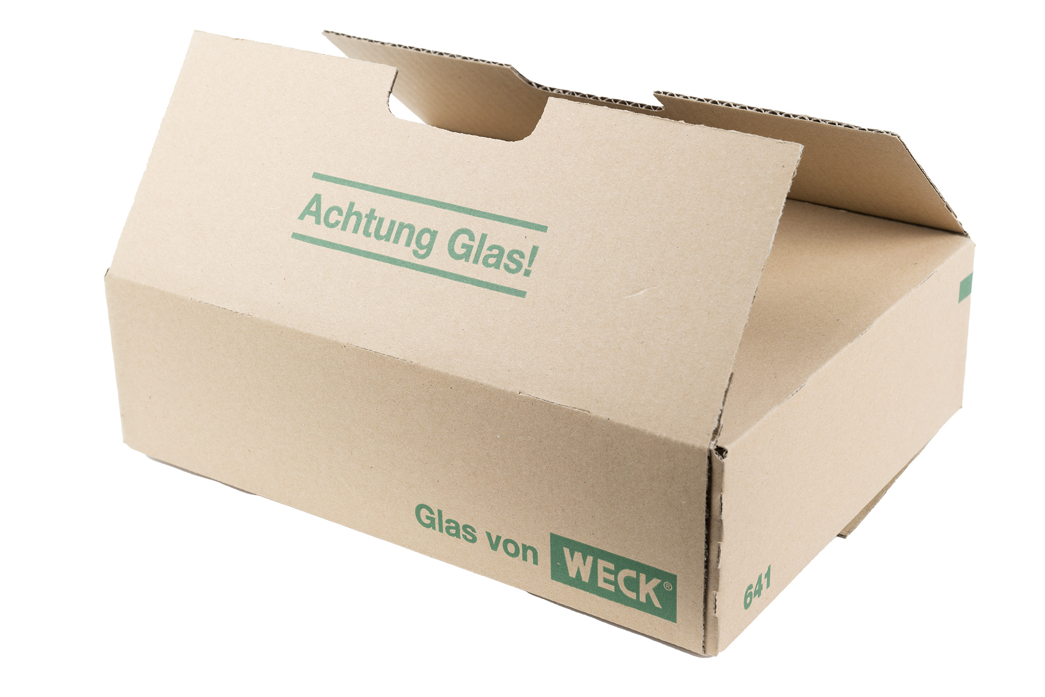 Leerkarton für 12 neutrale Schraub Gläser 250 g, passend zu Weckglas Art. 641