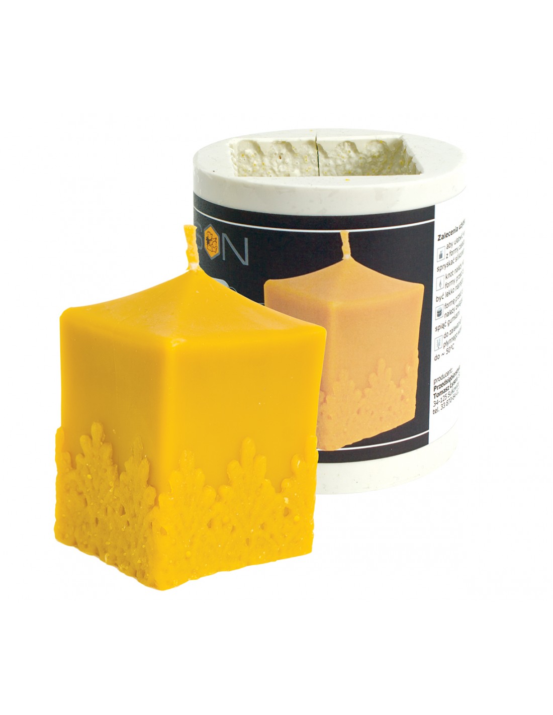 Silikonform - Würfel mit Spitze FS416