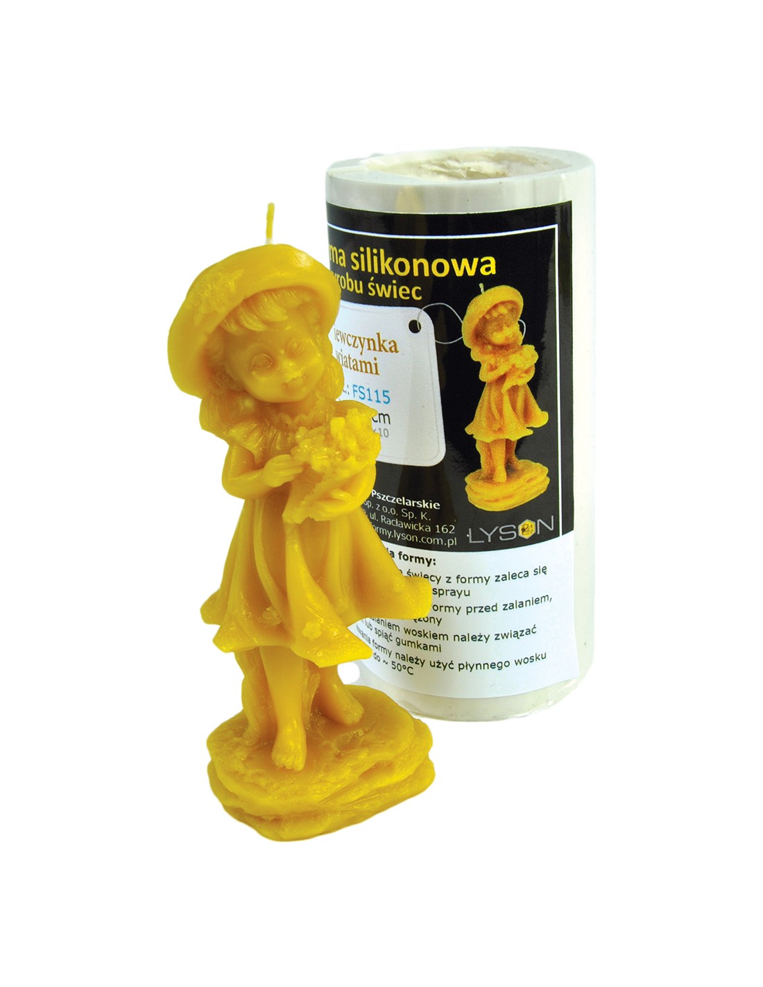 Silikonform Mädchen mit Blume FS115