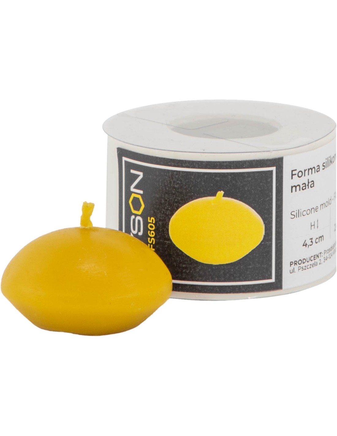 Silikonform – Kleine schwimmende Kerze FS605