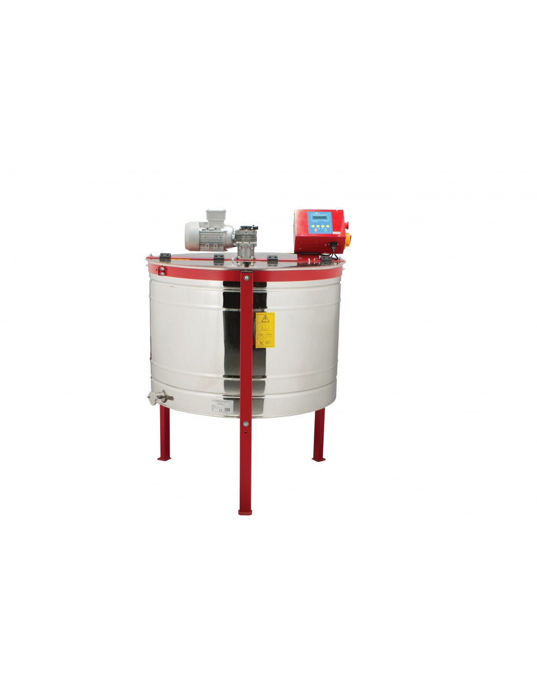 6 Waben Selbstwendeschleuder Langstroth/Zander, 230 V Motorunterantrieb, Vollautomatik 80 cm, Classic line, original Lyson Artikel W205001G