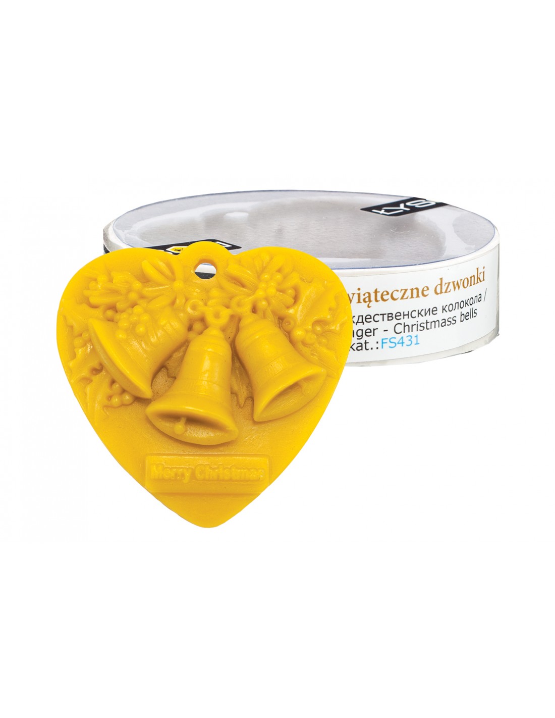 Silikonform Die Weihnachtsglocken–Anhänger FS431