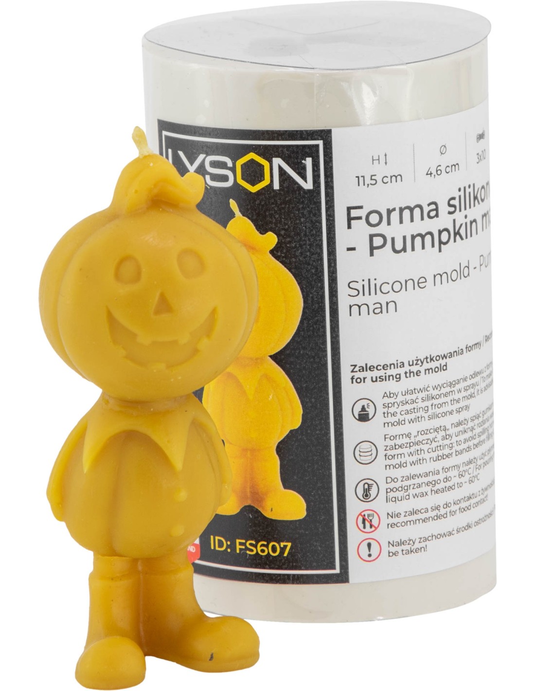 Silikonform – Kürbismann FS607
