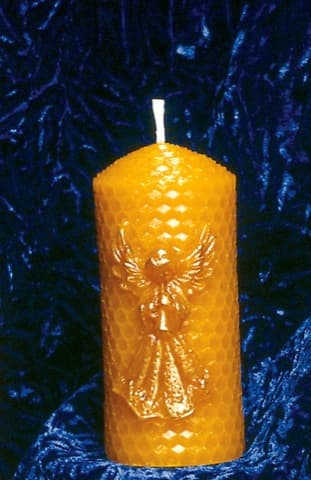 Kerzenform 872, Wabenkerze mit Engelmotiv
