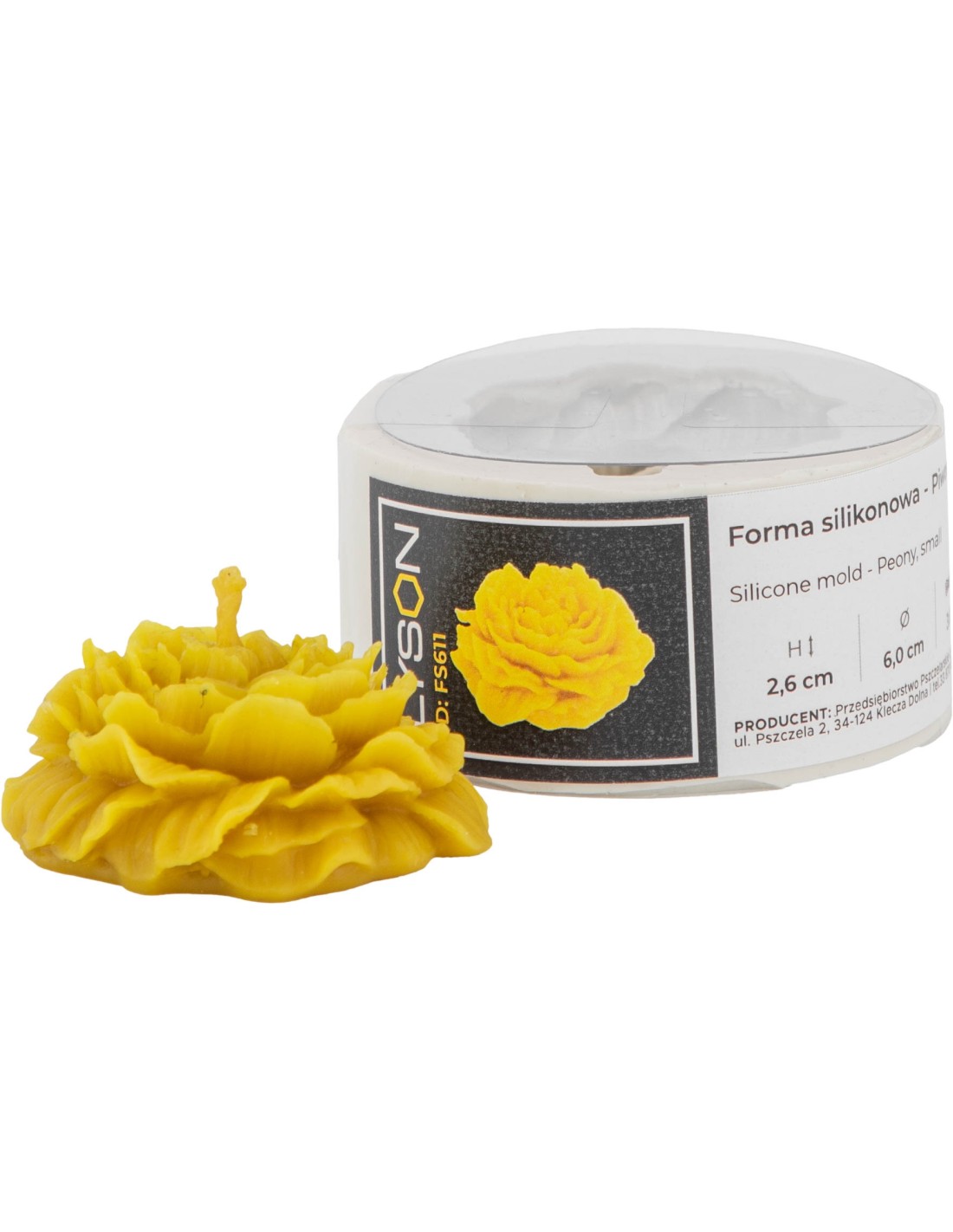 Silikonform – Kleine Pfingstrose FS611