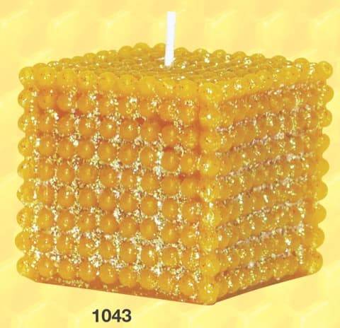 Kerzenform 1043 Perlenwürfel