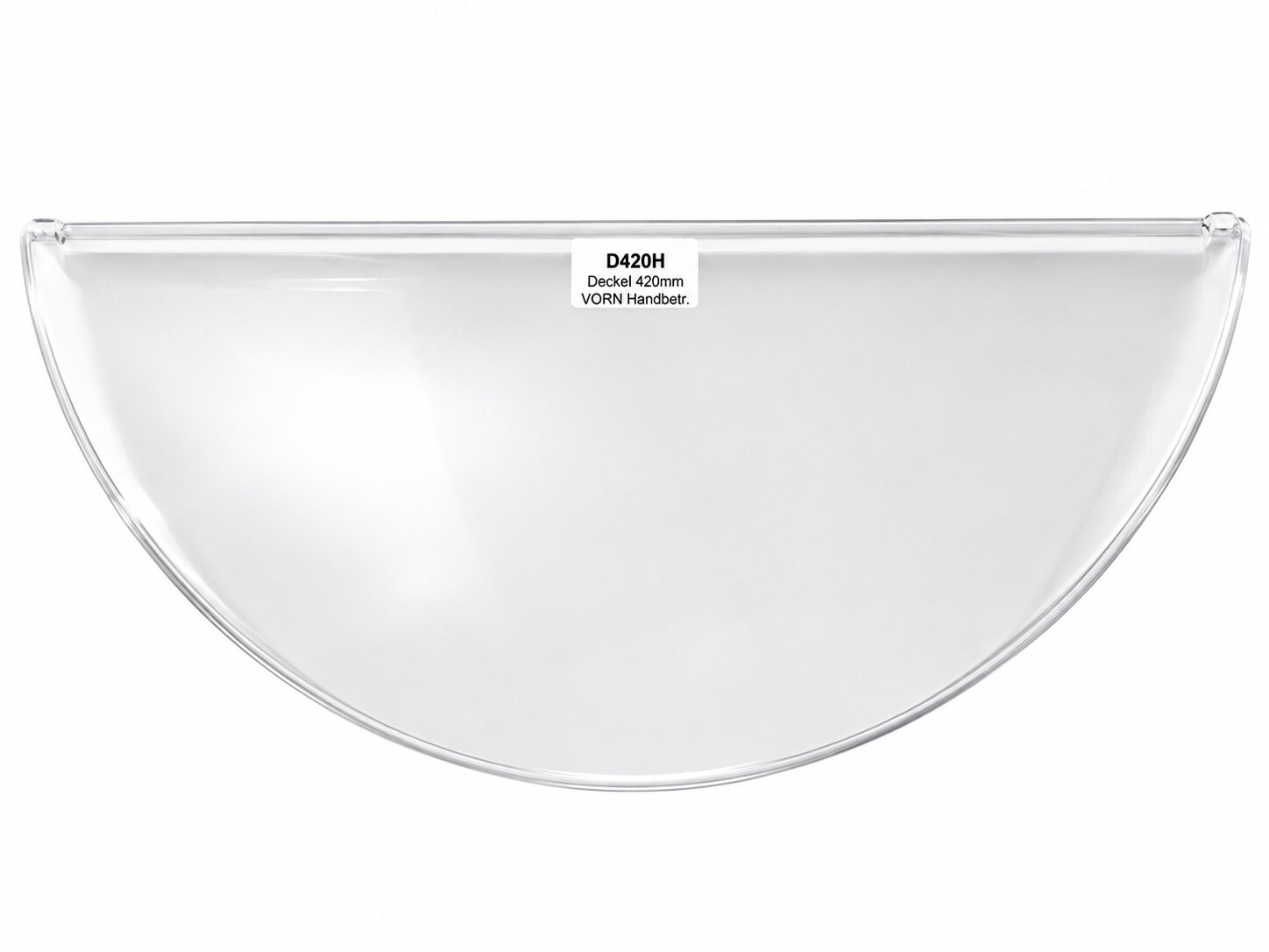 Plexiglasdeckelhälfte für Schleuder 42 cm