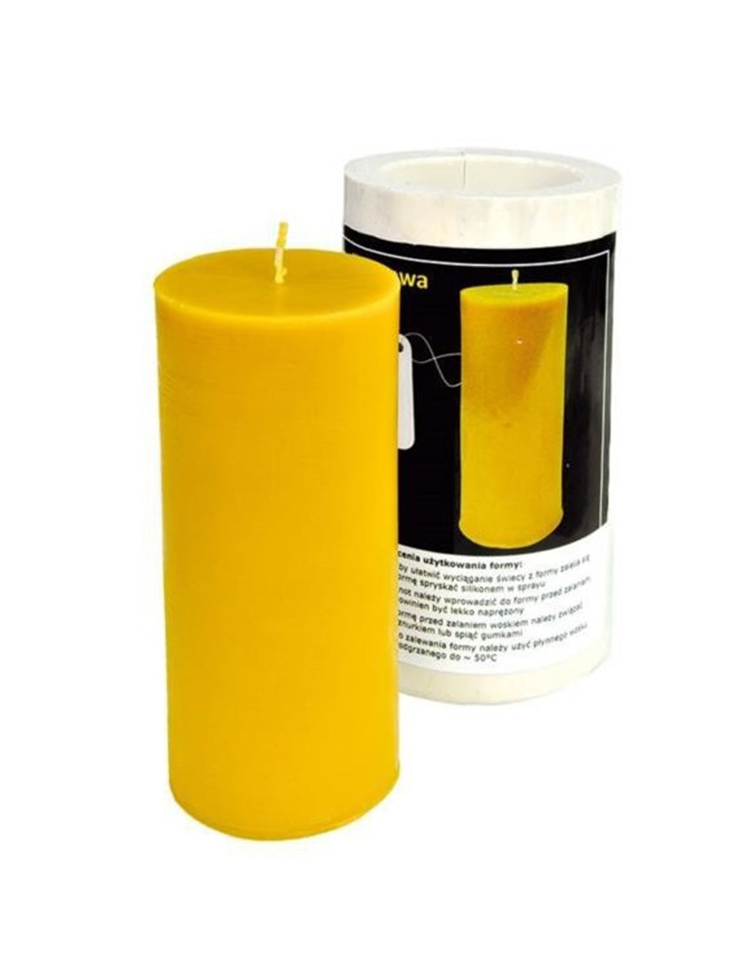Silikonform große Stumpenkerze FS58