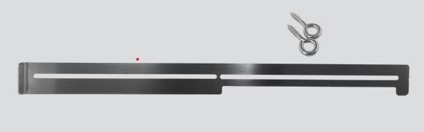 Fluglochschieber 5,5 mm  x 270 mm x 22 mm hält asiatische Hornissen (Velutin) aus dem Bienenstock, aus Edelstahl