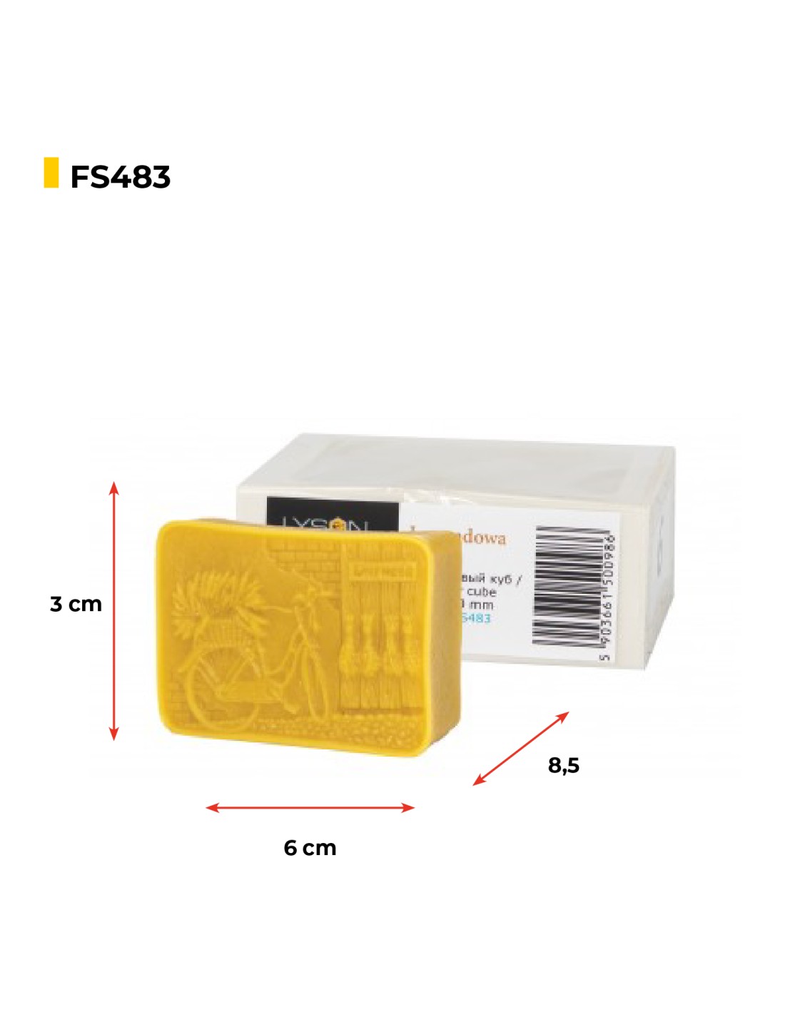 Silikonform Lavender Würfel FS483