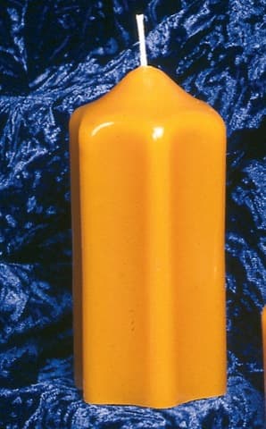 Kerzenform 886 Kerze, 6-eck-form 11,5 cm