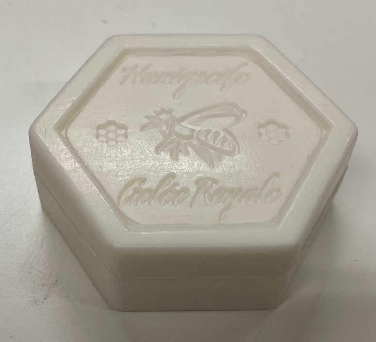 Honigseife mit Gelee Royale 100 g in Sechseckform, unverpackt