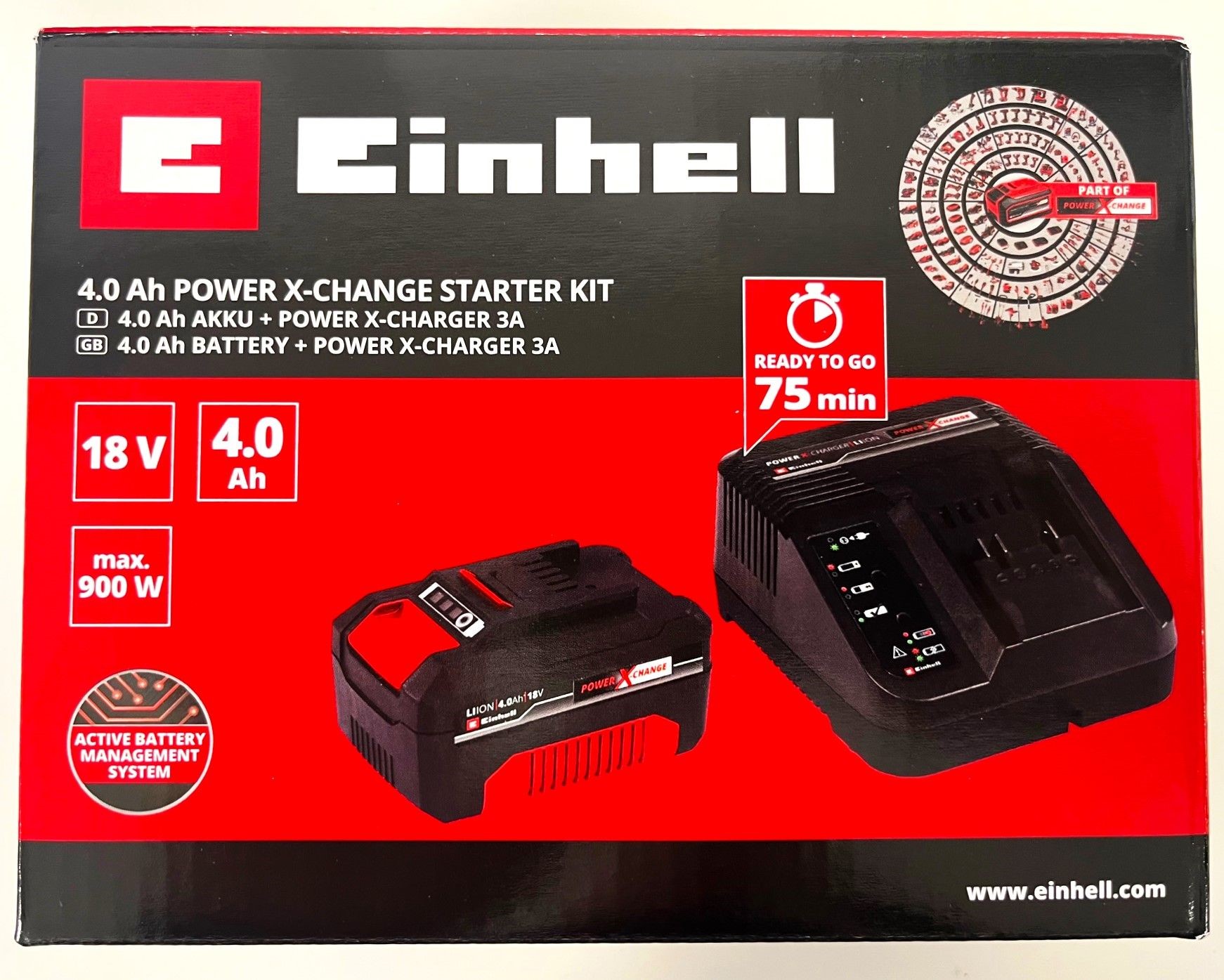 InstantVap 18V LITE betriebsbereit!!!  inkl. 4,0 Ah Akku und Ladegerät von Einhell, akkubetriebener, kabelloser Oxalsäure-Verdampfer