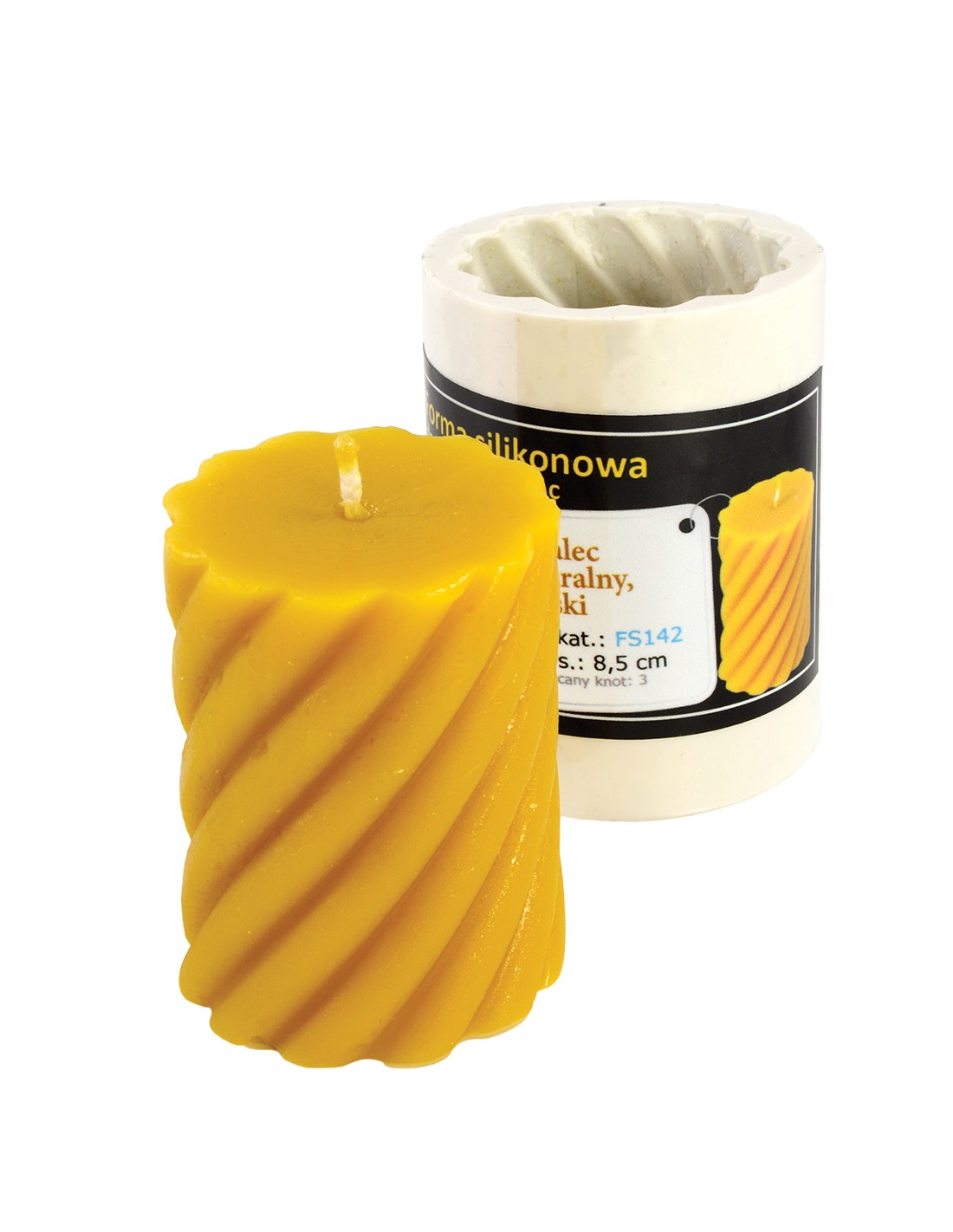 Silikonform Der Spiralzylinder, klein FS142