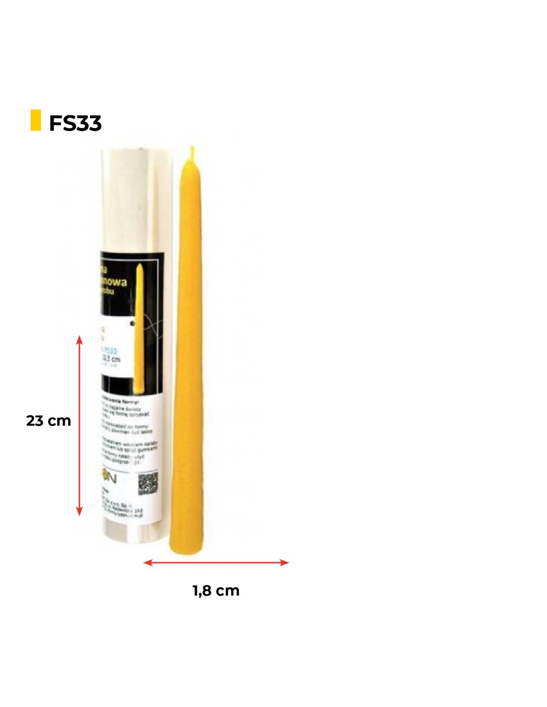 Silikonform lange Stabkerze FS33