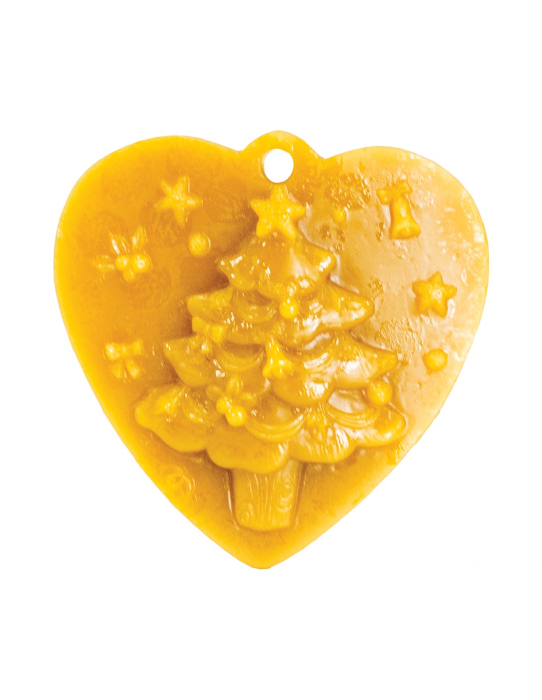 Silikonform Das Herz mit einem Weihnachtsbaum-Anhänger FS452